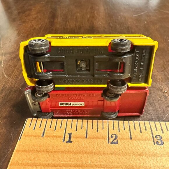 Vintage Corgi Juniors Diecast School Red Tour Bus Toys - Picture 7 of 9